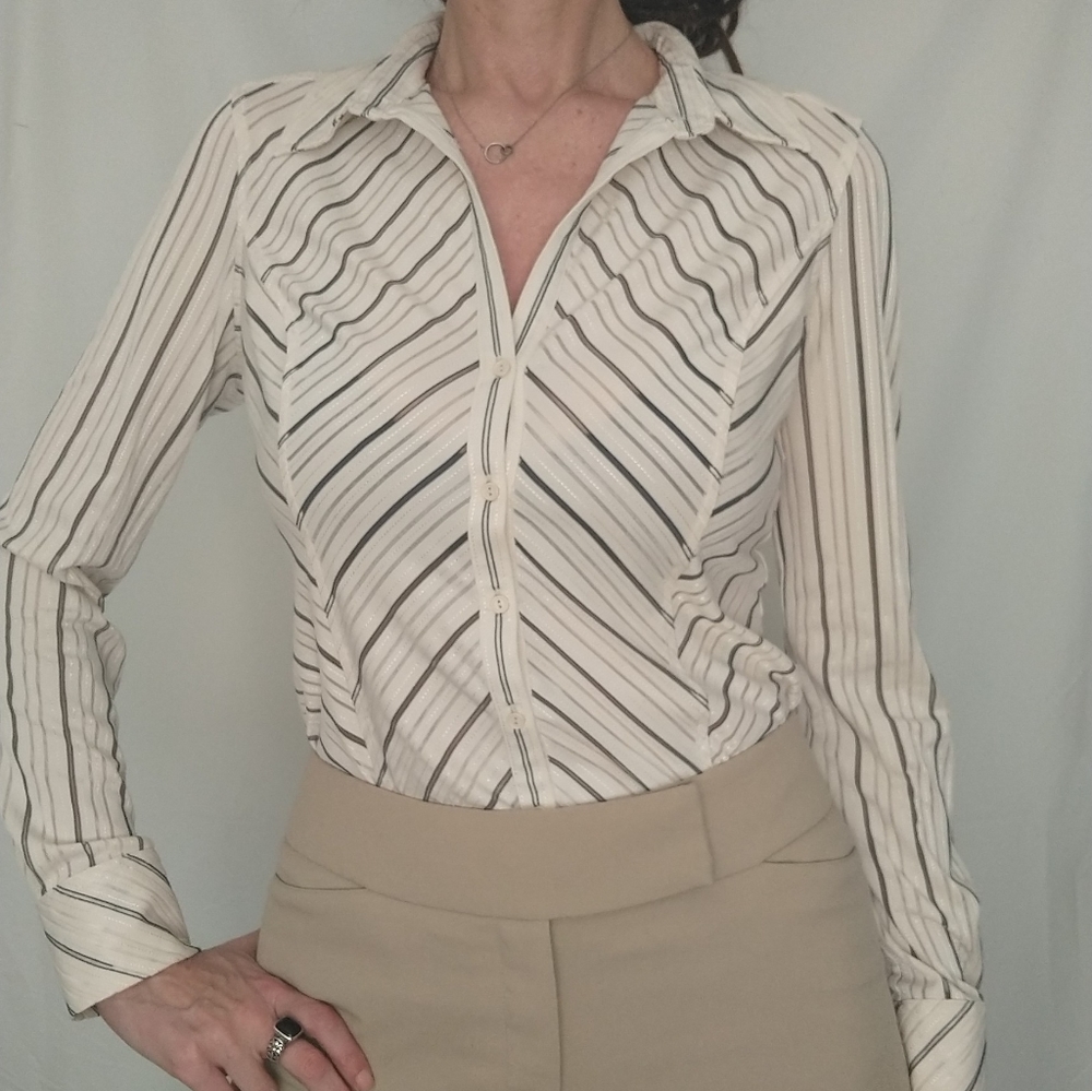 Vintage Express Tailor fit Executive Dress Shirt  L